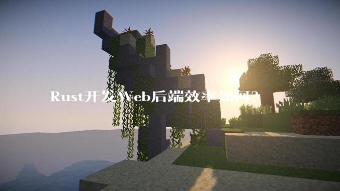 Rust开发Web后端效率如何？