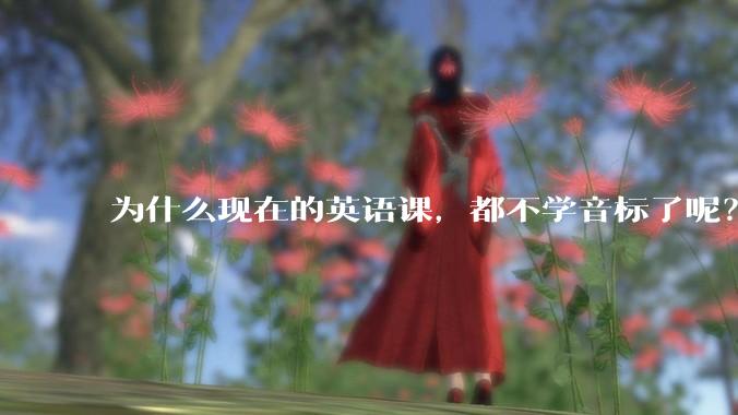 为什么现在的英语课，都不学音标了呢？